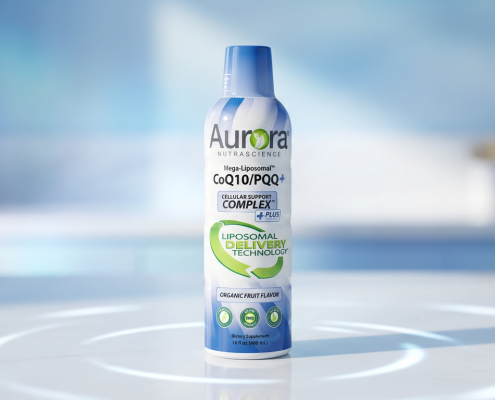 Aurora Nutrascience CoQ10 PQQ liposomal supplement bottle