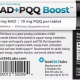 NAD+PQQ Boost dietary supplement - 100mg NAD + 10mg PQQ per tablet